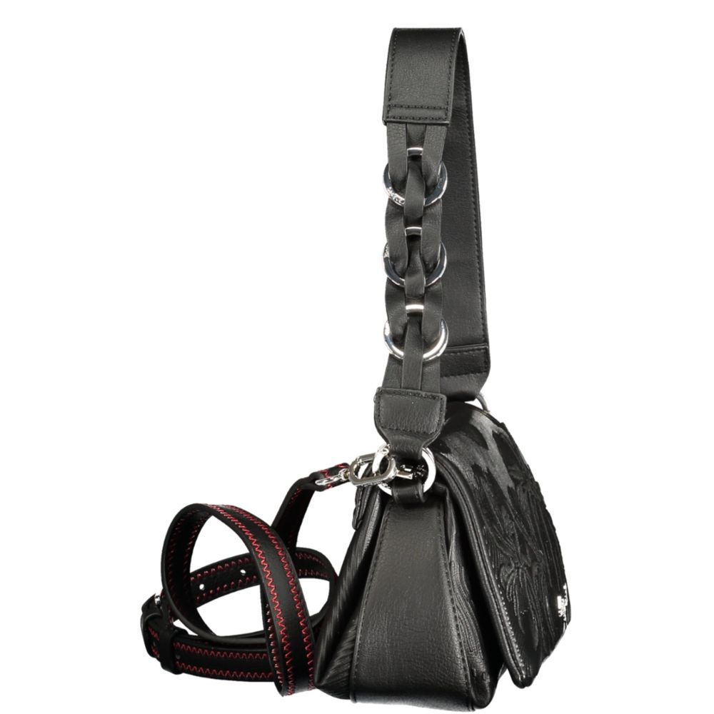 Schwarze Handtasche aus Polyethylen