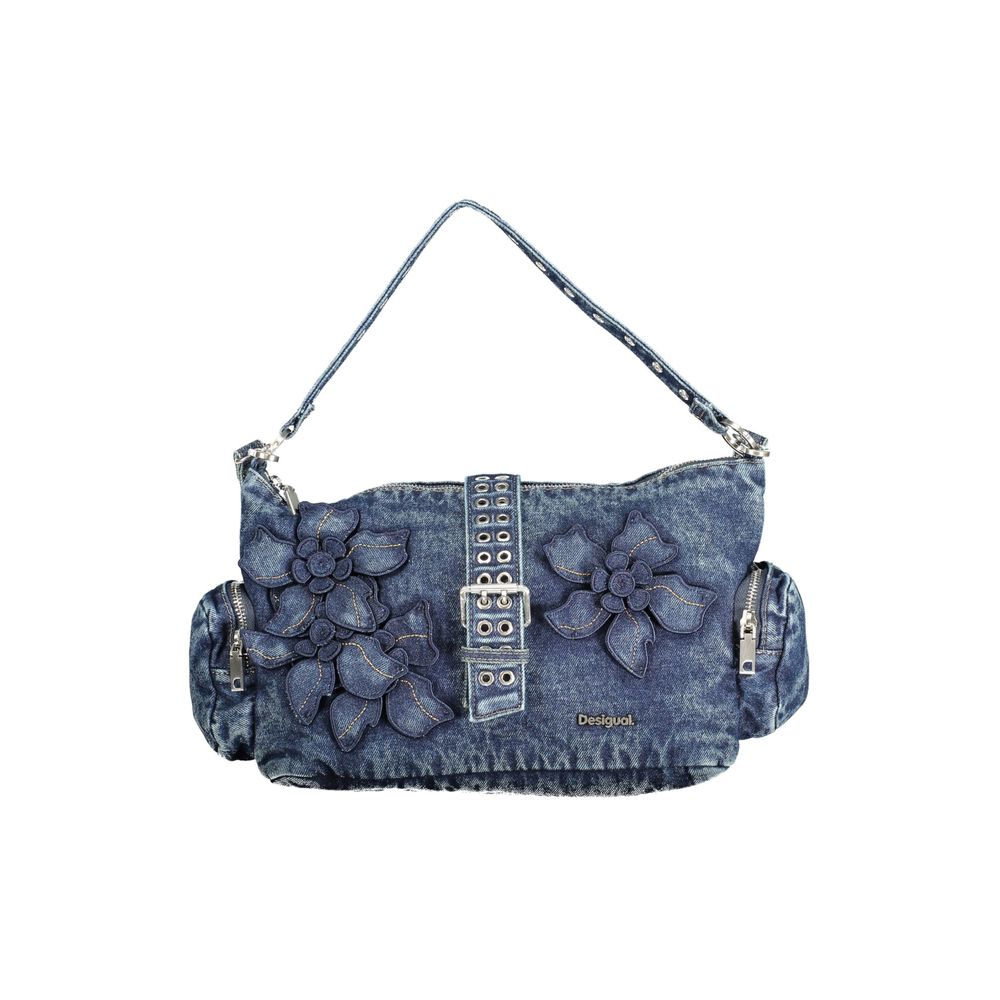 Blaue Baumwolltasche für Damen
