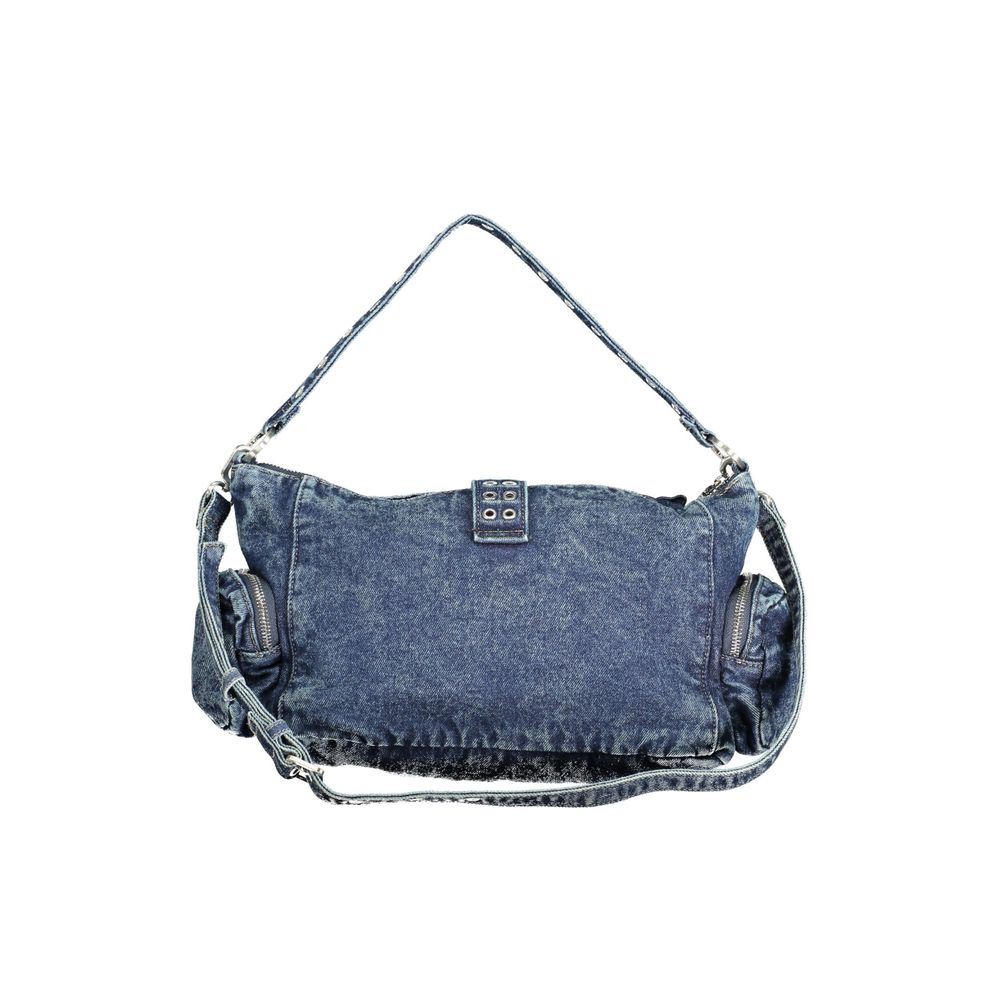 Blaue Baumwolltasche für Damen
