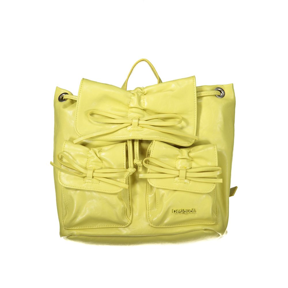 Gelber Rucksack aus Polyethylen