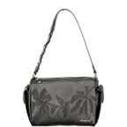 Schwarze Damen-Handtasche aus Polyurethan