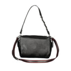 Schwarze Damen-Handtasche aus Polyurethan