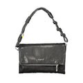 Schwarze Damen-Handtasche aus Polyurethan