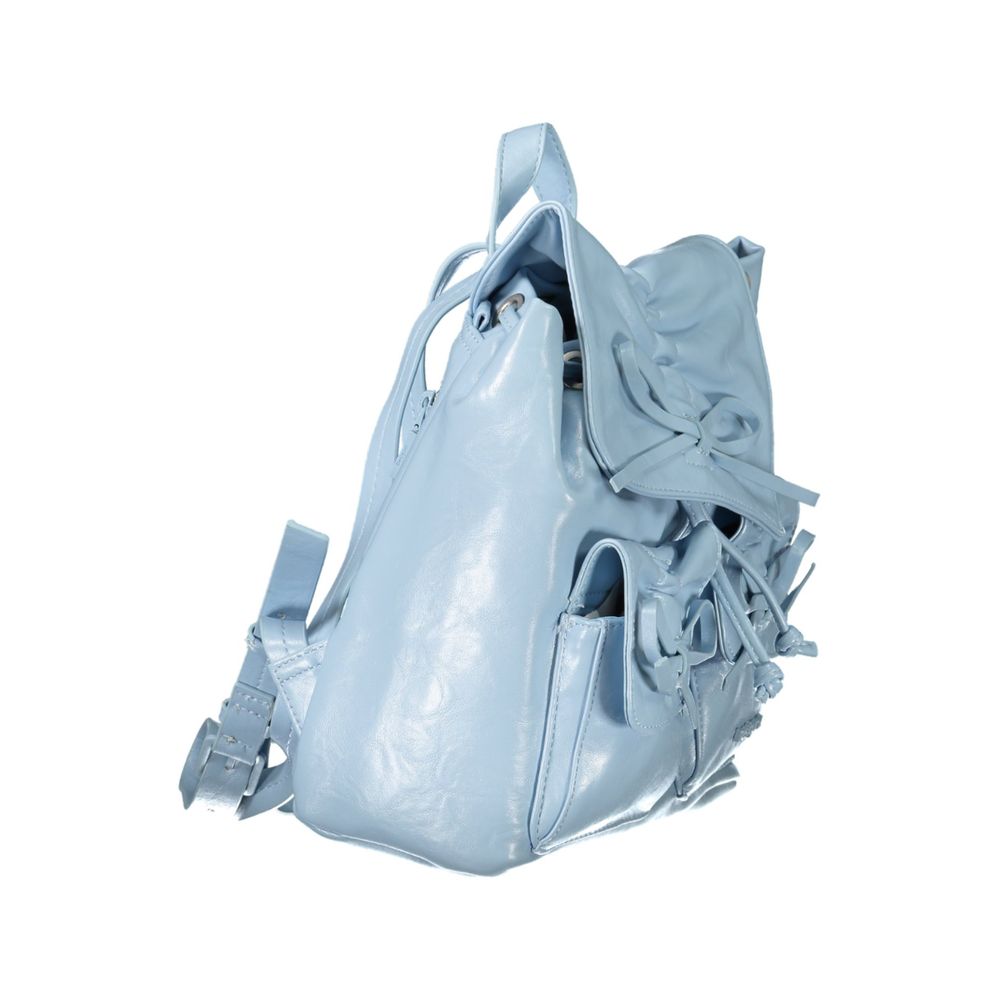 Blauer Rucksack aus Polyethylen