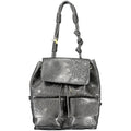 Schwarzer Mini-Rucksack aus Polyurethan für Damen