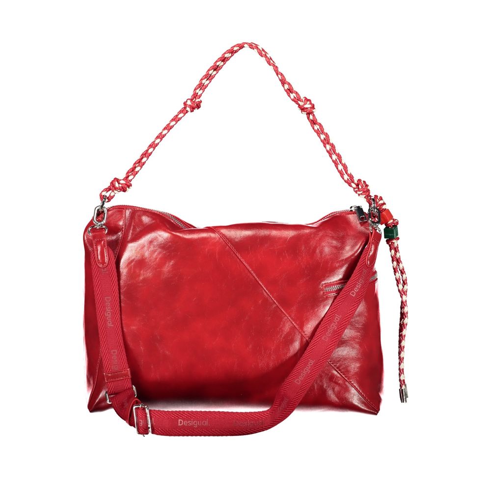 Rote Damen-Handtasche aus Polyurethan