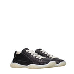 Schwarze Leder-Sneakers