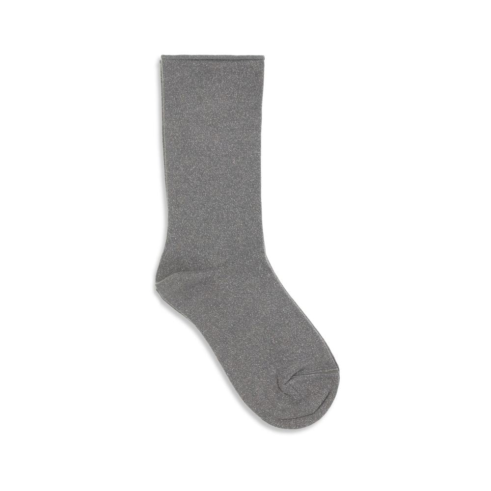 Graue Seidensocken