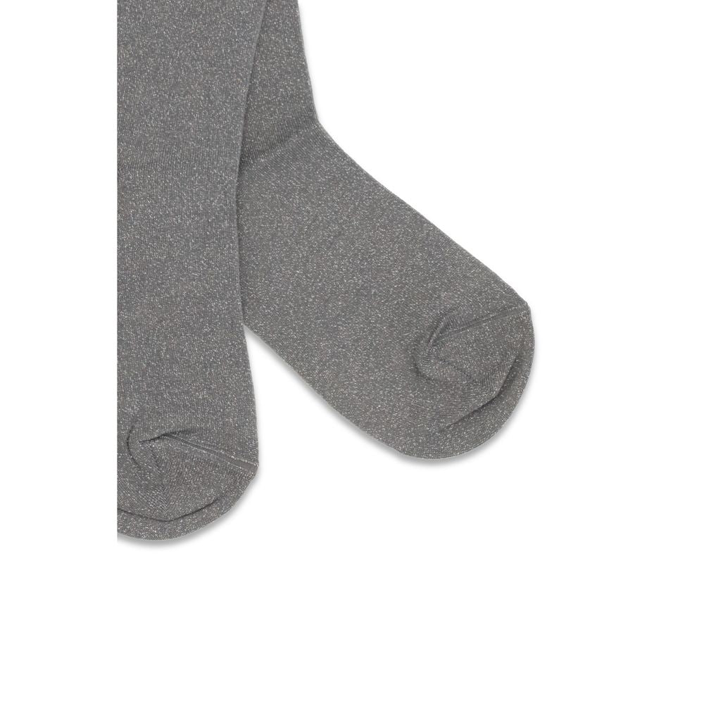 Graue Seidensocken