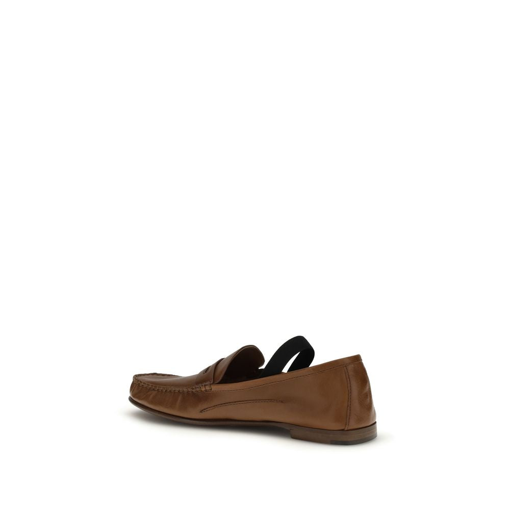 Braune Lammleder-Loafer Ovis Aries Aries