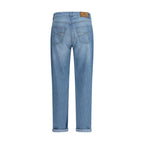 Blaue Baumwolljeans im Relaxed Fit