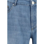 Blaue Baumwolljeans im Relaxed Fit