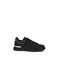 Schwarze Bos Taurus Kalbsleder Low-Top-Sneaker