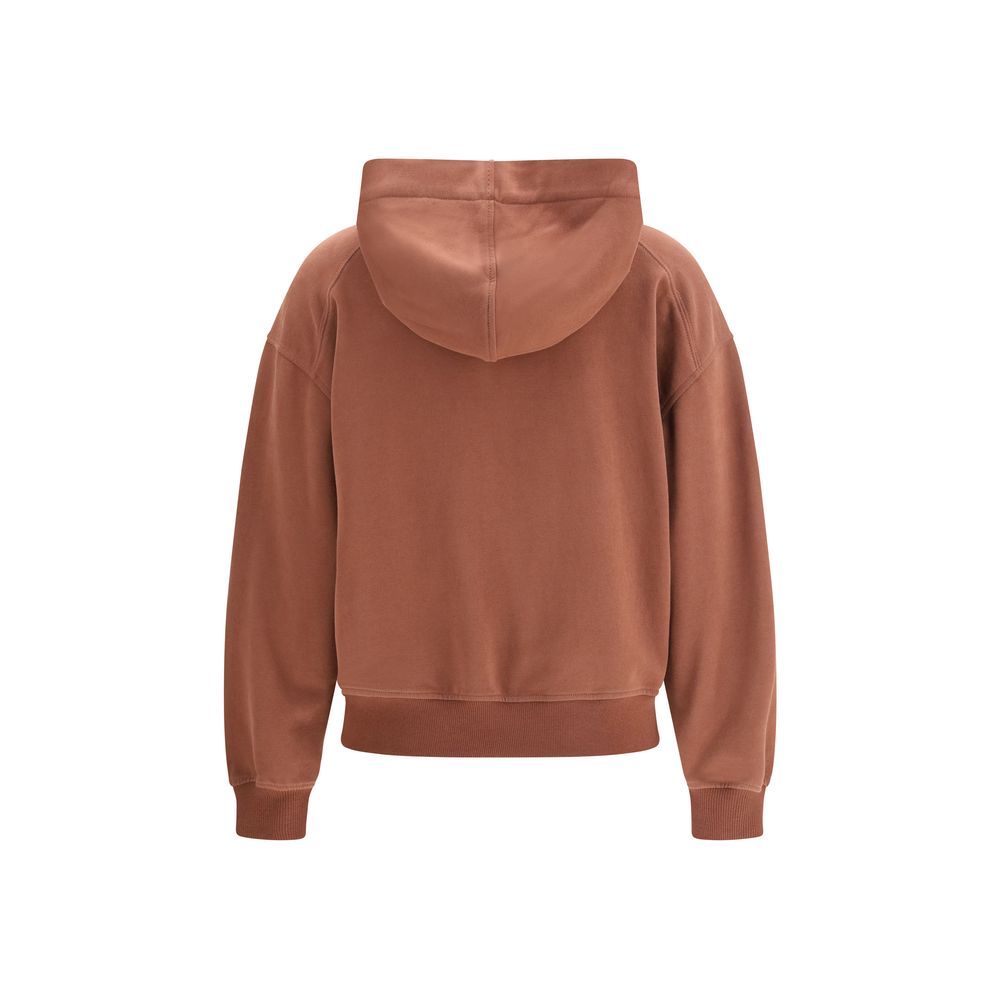 Brauner Baumwoll-Sweatshirt