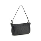 Schwarze Lammleder Schultertasche Ovis Aries Aries