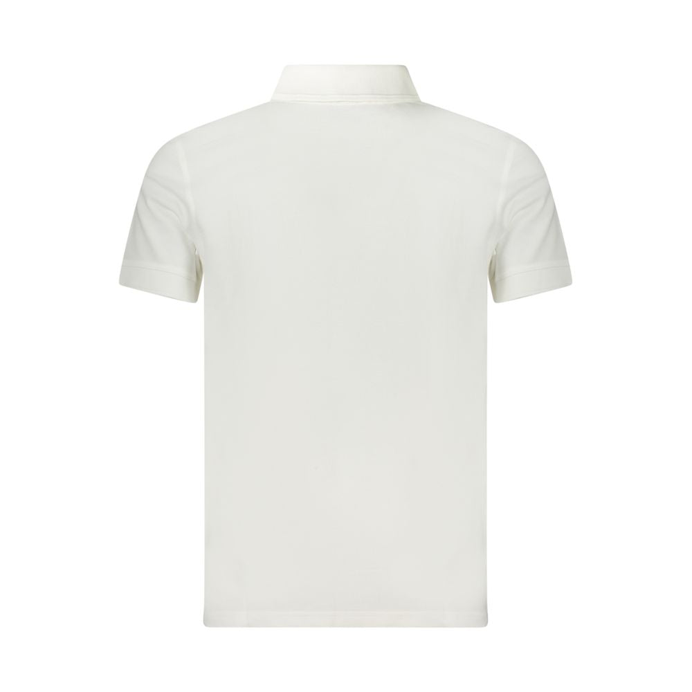 Bianco Baumwoll-Herrenpoloshirt