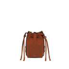 Braune Kalbsleder-Eimer-Tasche