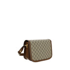Beige Cotton Shoulder Bag
