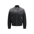 Schwarze Baumwolljacke in voller Länge
