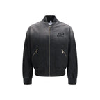 Schwarze Baumwolljacke in voller Länge