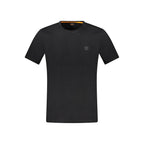 Schwarzes Baumwoll-T-Shirt für Herren