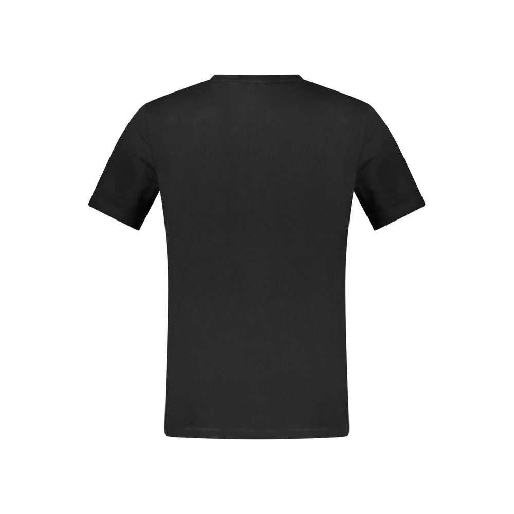 Schwarzes Baumwoll-T-Shirt für Herren