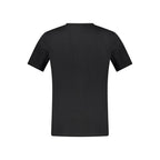 Schwarzes Baumwoll-T-Shirt für Herren