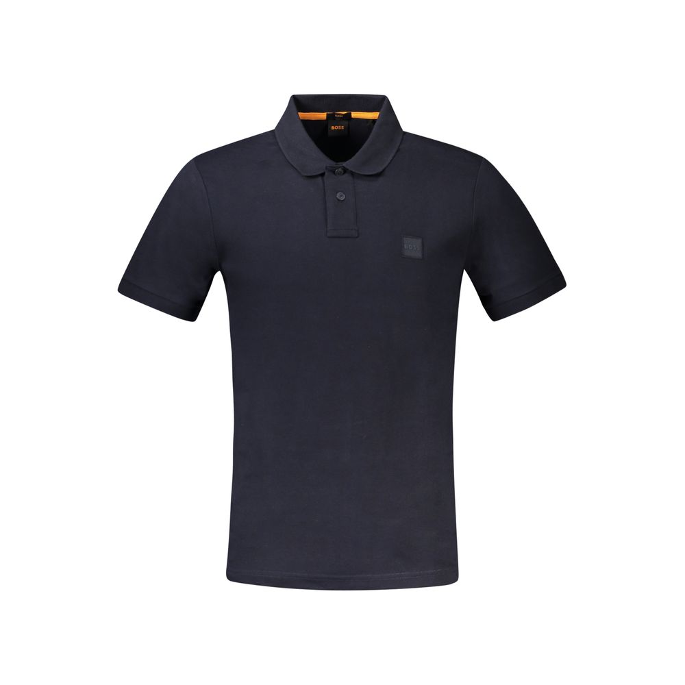 Blaues Baumwoll-Poloshirt für Herren