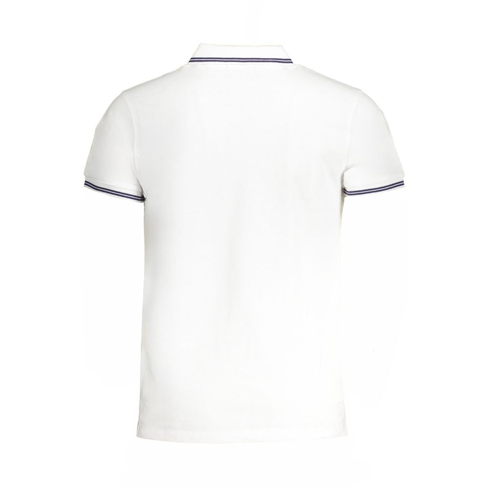 Bianco Baumwoll-Herrenpoloshirt
