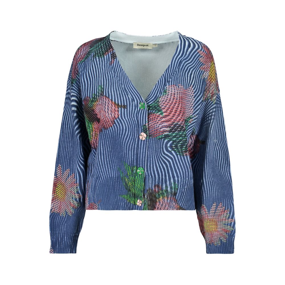 Desigual Blaue Strickjacke