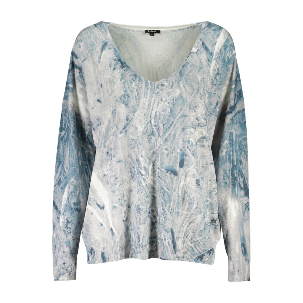 Azzurro Viskose Damen Pullover