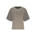 Grigio Baumwoll-Sweatshirt für Damen