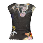 Nero Polyester Damen Tanktop