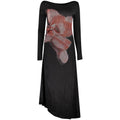 Schwarzes Damenkleid aus Viskose