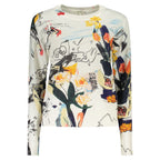 Weißes Damen-T-Shirt aus Viskose