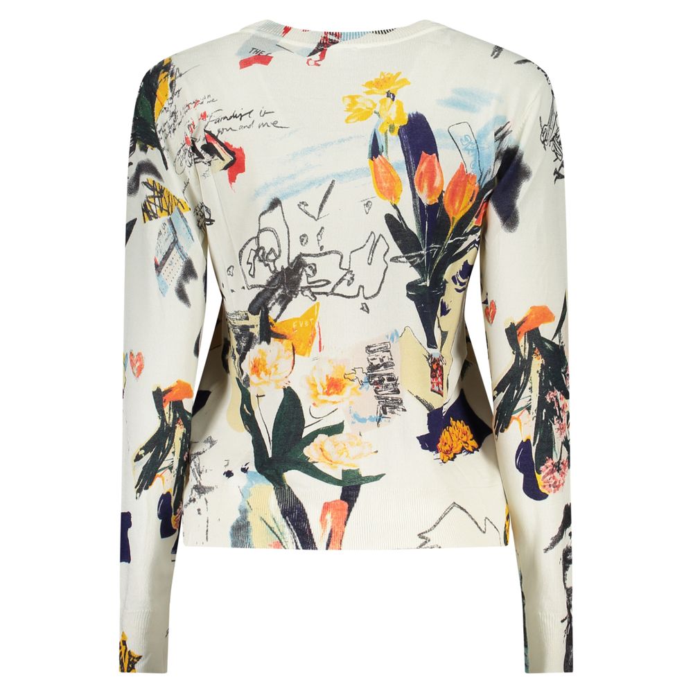 Weißes Damen-T-Shirt aus Viskose
