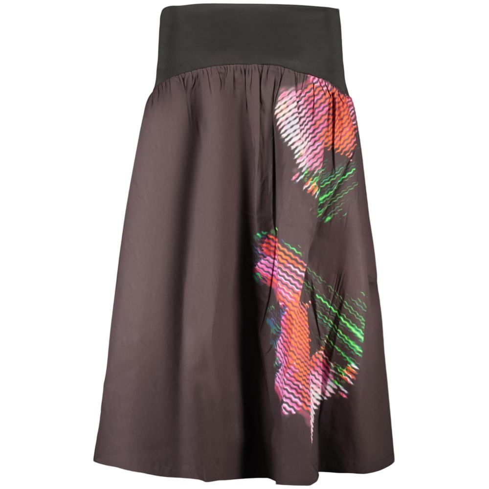 Schwarzer Baumwollrock für Damen