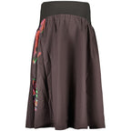 Schwarzer Baumwollrock für Damen