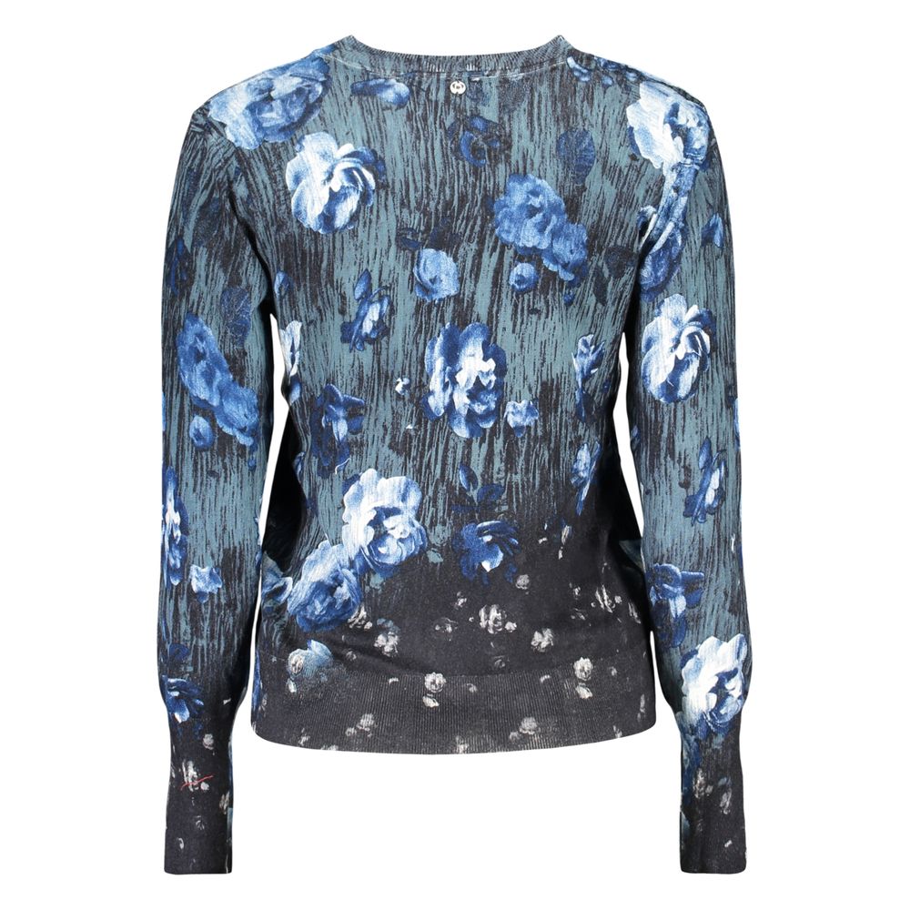 Blauer Damenpullover aus Viskose