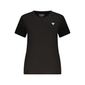 Schwarzes Baumwoll-T-Shirt für Damen