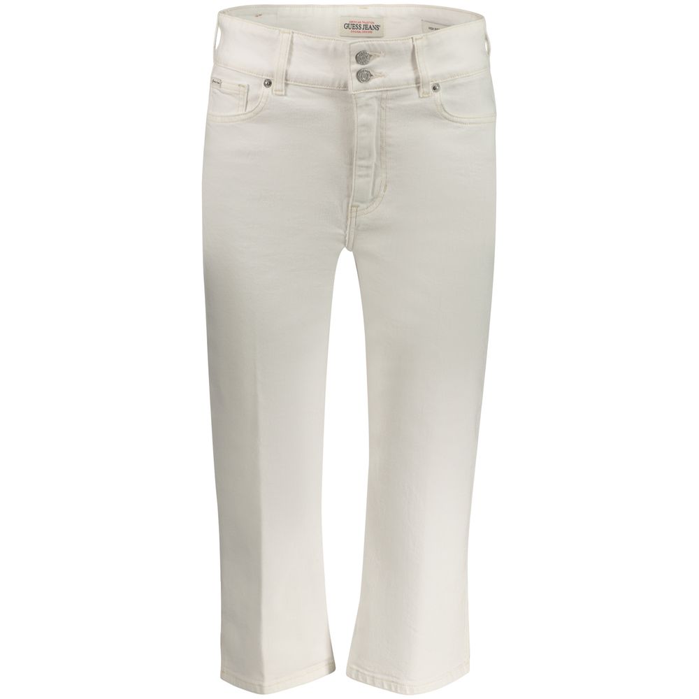 Weiße Baumwoll-Jeans für Damen
