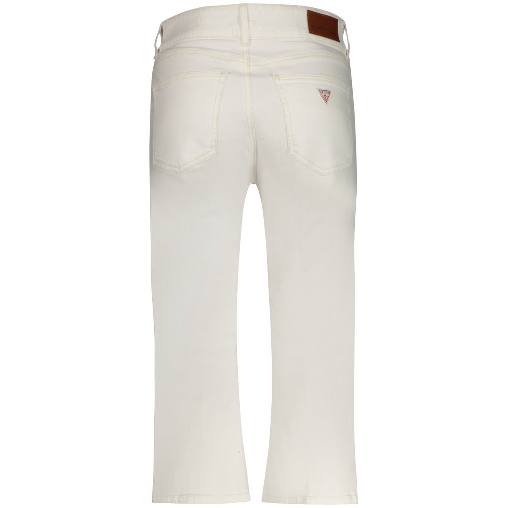 Weiße Baumwoll-Jeans für Damen