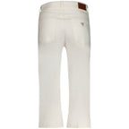 Weiße Baumwoll-Jeans für Damen