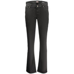 Schwarze Baumwoll-Jeans für Damen