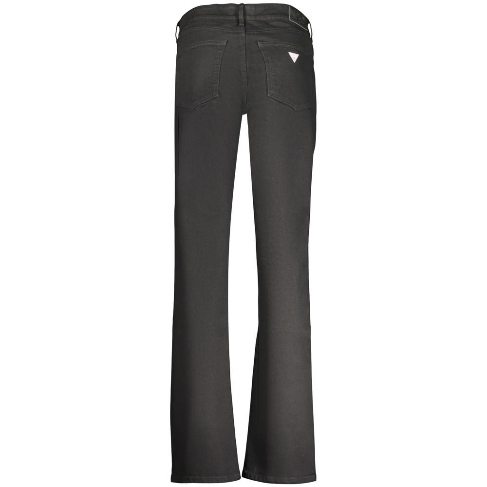 Schwarze Baumwoll-Jeans für Damen
