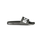 Schwarze Herren-Slipper aus Polyurethan