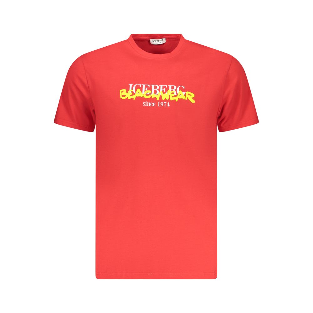 Rosso Baumwoll-T-Shirt für Herren