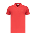 Rotes Baumwoll-Poloshirt für Herren