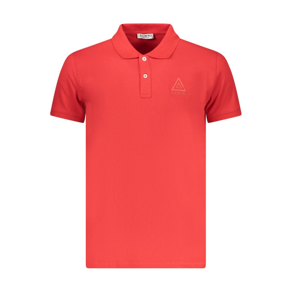 Rotes Baumwoll-Poloshirt für Herren
