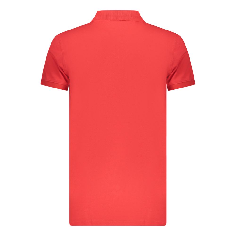 Rotes Baumwoll-Poloshirt für Herren